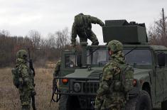 Reconnaissance training with multirole combat vehicles