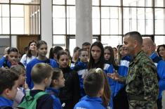 Members of karate club "Vazduhoplovac" visit Military Academy 