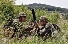 Soldiers and future NCOs in stationary camp