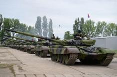 Обилазак тенковског батаљона у Сремској Митровици