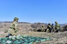 Tank, infantry units conduct live fire drills