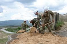 Joint engineering training of members of the Serbian Armed Forces and the Ohio National Guard