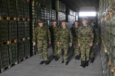 Oбилазак јединице 608. логистичке базе