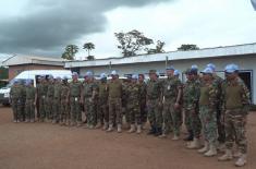 Chief of General Staff completed the visit to our peacekeepers in the Central African Republic