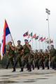 Serbian guardsmen in Tiananmen Square