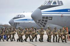 Landing of manpower and materiel within Slavic Brotherhood 2016 exercise