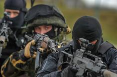 Exercising neutralizing a terrorist group at Orešac