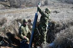 Members of Fourth Army Brigade in stationary camp