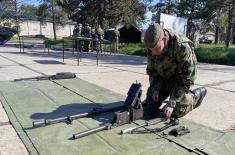 Armoured soldiers undergo skills assessment