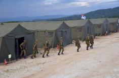 Infantry company ready for deployment to peacekeeping operation