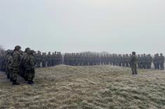 New intake of junior soldiers in training
