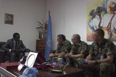 Chief of General Staff completed the visit to our peacekeepers in the Central African Republic