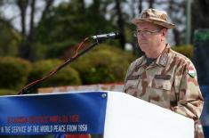 Awarding decorations to members of the contingent engaged in the UN mission in Cyprus