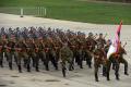 Serbian guardsmen in Tiananmen Square