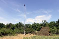 Signal Brigade units doing mobile camp