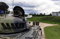 Armoured units undergo specialized training