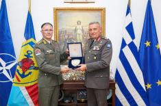 Chief of Serbian Armed Forces General Staff visiting Hellenic Republic