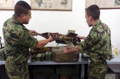 Soldiers performing military service undergo skills assessment