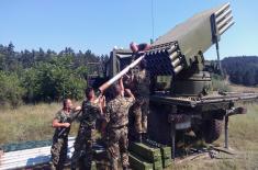 Live fire drills with newly introduced, modernized artillery systems conducted