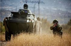 Tactical training in Armoured Reconnaissance Battalion