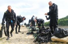 Обука ронилаца Речне флотиле на Завојском језеру