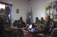 Chief of General Staff completed the visit to our peacekeepers in the Central African Republic