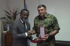 Chief of General Staff completed the visit to our peacekeepers in the Central African Republic