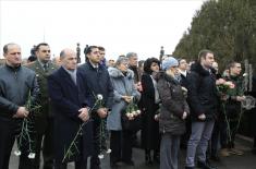 Delegation of Ministry of Defense and Serbian Armed Forces pays tribute to fallen Serbian pilots in Armenia