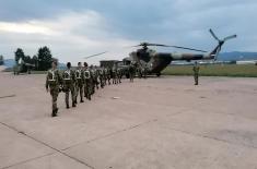 Members of 63rd Parachute Brigade display great competence