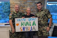 Part of Serbian Armed Forces contingent returns from Slovenia