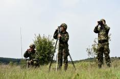 Soldiers and future NCOs in stationary camp
