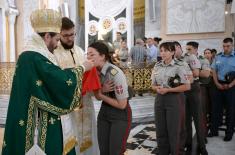 Архијерејска литургија с молебаном поводом завршетка школовања кадета 