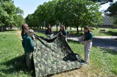 Scouts from Pančevo visit Military Academy