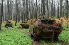 Тактичке вежбе и гађања Оклопно-извиђачког батаљона