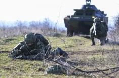 Тактичка обука у Оклопно-извиђачком батаљону