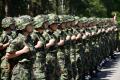 Minister Vucic with female members of SAF