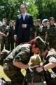 Minister Vucic with female members of SAF