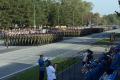 Military parade dress rehearsal