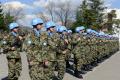 Seeing the Serbian peacekeepers off to Cyprus