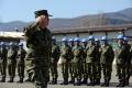 Seeing the Serbian peacekeepers off to Cyprus