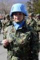 Seeing the Serbian peacekeepers off to Cyprus