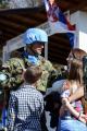 Seeing the Serbian peacekeepers off to Cyprus