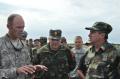 General Dikovic at the joint training of the members of Serbian, Romanian and the U.S. forces