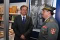 Minister of Defence and Chief of General Staff at the booth of Odbrana Media Centre