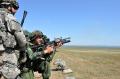 General Dikovic at the joint training of the members of Serbian, Romanian and the U.S. forces