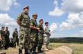 General Dikovic at the joint training of the members of Serbian, Romanian and the U.S. forces