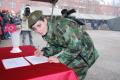 Soldiers on voluntary military service and professional soldiers took the oath