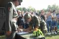 Taking the oath of enlistment