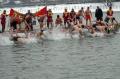 Swimming for the Holy Cross