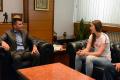 Minister Đorđević received a silver volleyball player Bjanka Busa